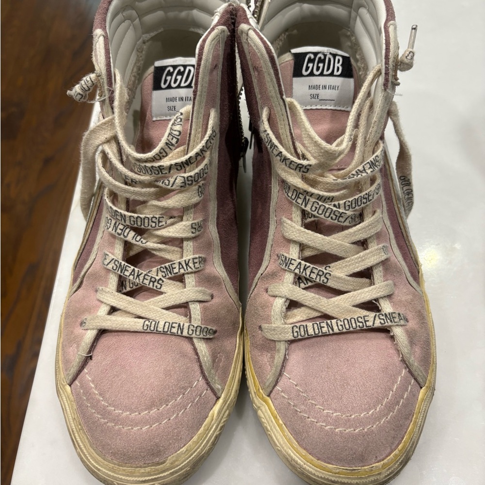 Golden Goose Blush High-Top Sneakers 9
Womens